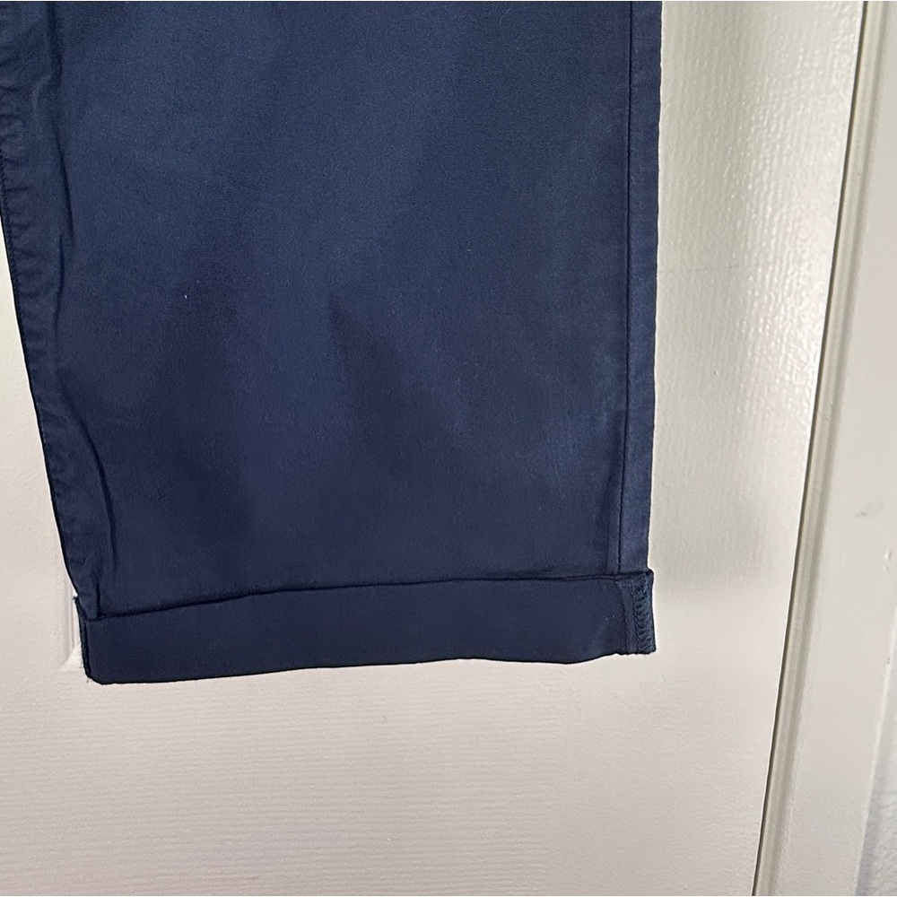 Pistola Estelle Mid Rise Washed Navy Cropped Pleated Trouser Women’s 29 NEW - Picture 7 of 10